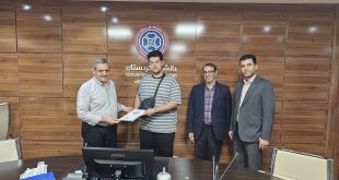 تقدیر رئیس دانشگاه کردستان از دانشجوی امانت‌دار